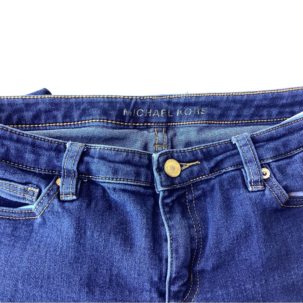 Michael Kors High-Rise Dark Blue Denim Jeans